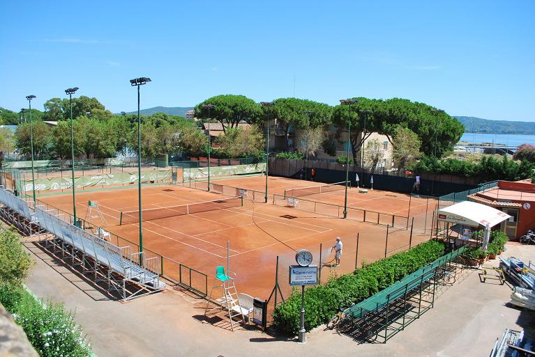 La location del Torneo Banca Tema al Ct Orbetello
