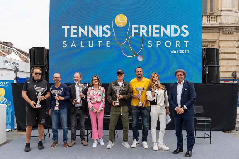Un'immagine dell'edizione 2024 di Tennis and Friends a Torino