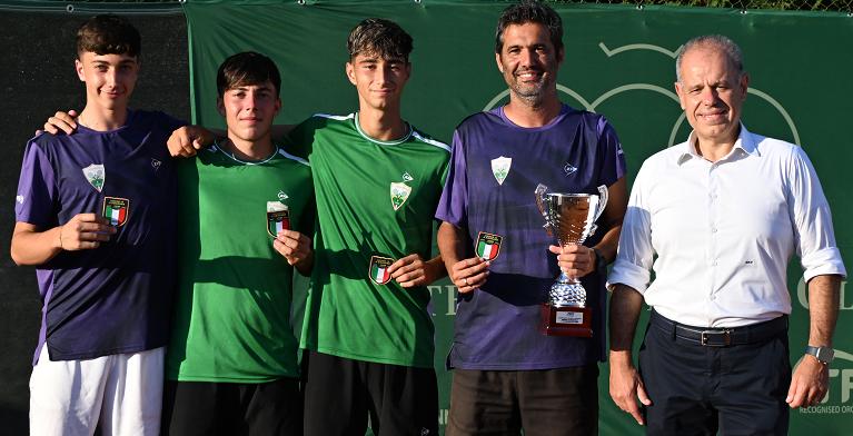 La formazione del Ct Pontedera campioni d'Italia U.16M