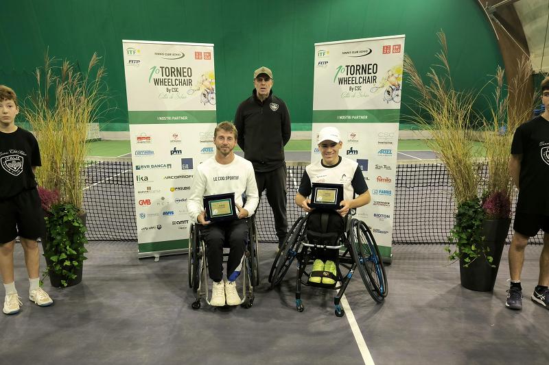 Tennis wheelchair, al Tc Schio esulta Geoffrey Jasiak