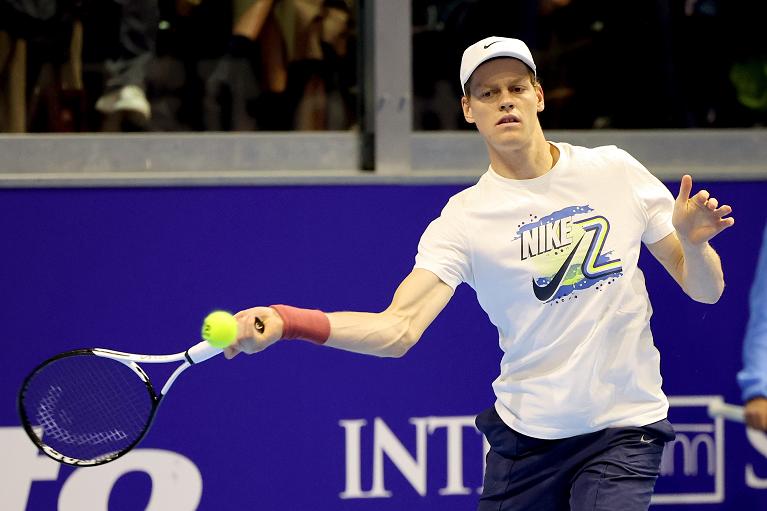 Nitto ATP Finals, Jannik Sinner in allenamento al Circolo della Stampa-Sporting (Foto FITP)