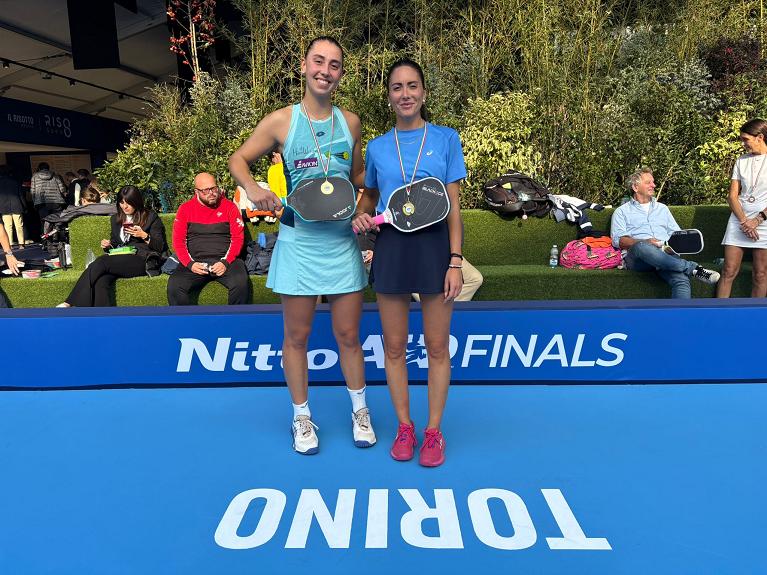 Francesca Rumi e Marcella Cucca si sono aggiudicate l’Open di doppio femminile del Road to Torino Open di Pickleball
