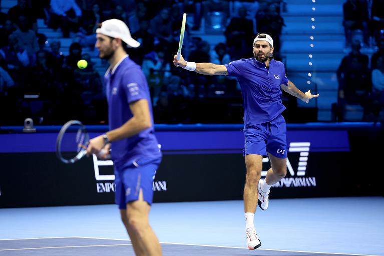 Andrea Vavassori e Simone Bolelli in azione (foto FITP)