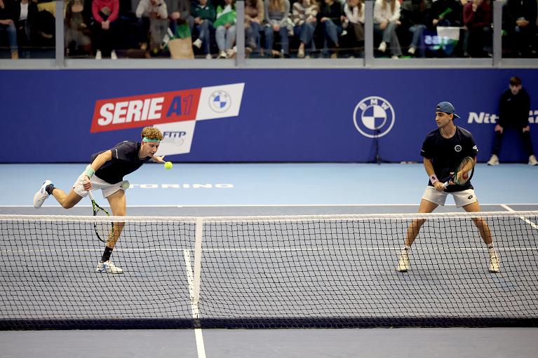 Jacopo Bilardo e Lorenzo Rottoli in azione nella finale della Serie A1 by BMW (Foto FITP)