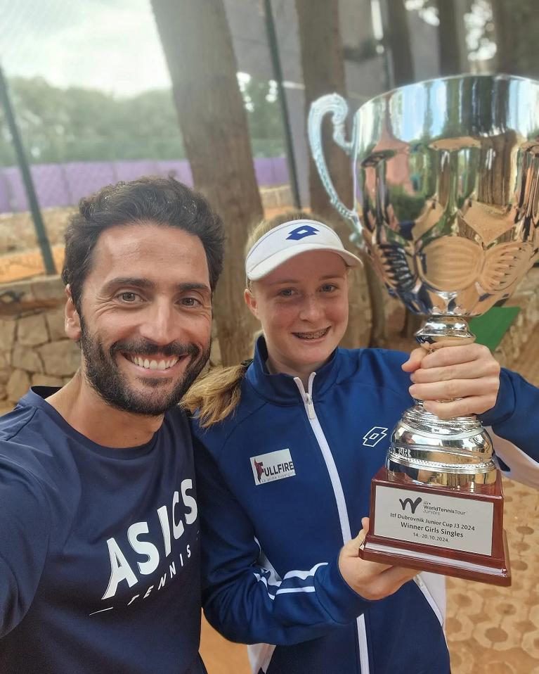 Il coach Andrea Ramundo con Ilary Pistola
