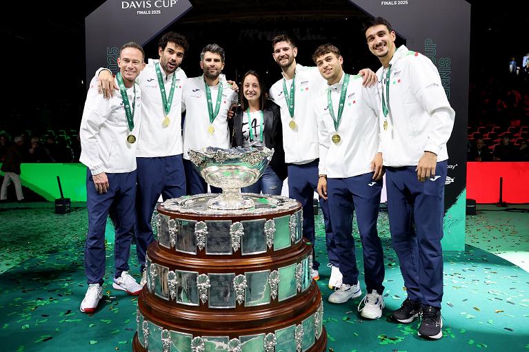 La Coppa Davis vinta dall'Italia a Bologna