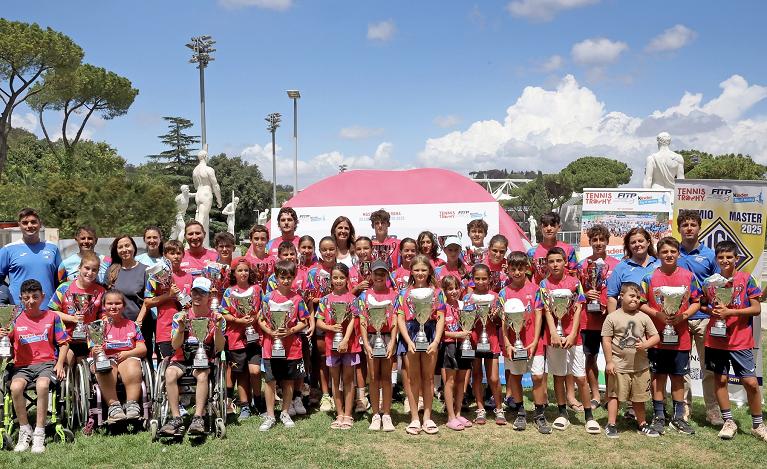 Tennis Trophy FITP Kinder Joy of Moving: premiazione 2025 (foto FITP)
