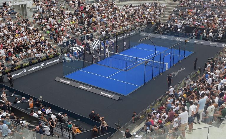 Un'immagine del Foro Italico in occasione del BNL Italy Major Premier Padel (Foto FITP)