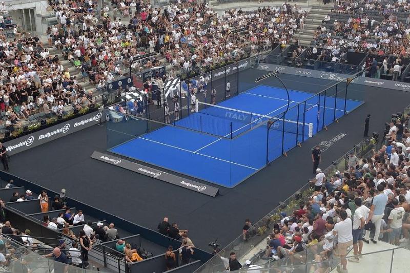 Un'immagine del Foro Italico in occasione del BNL Italy Major Premier Padel (Foto FITP)
