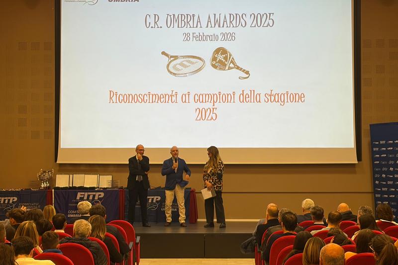 Tra storia e futuro: con i CR Awards 2025 l’Umbria celebra le sue racchette