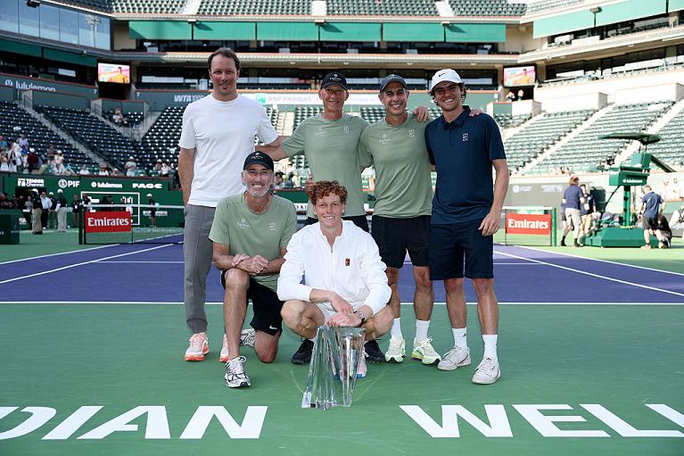 Il team Sinner (Getty)