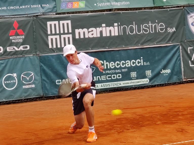 Filippo Alfano dopo la finale a Salsomaggiore conquista l'ultimo atto anche al Tc Prato