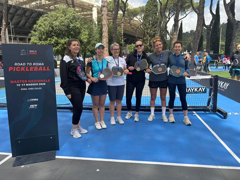 La premiazione del doppio femminile