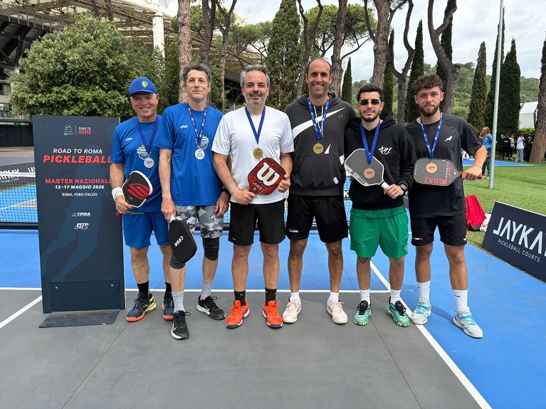 La premiazione del torneo di doppio maschile