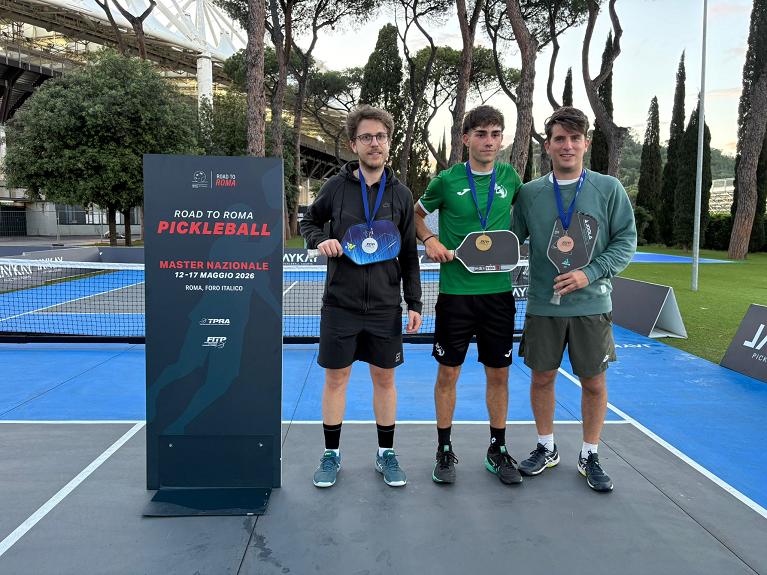 La premiazione del torneo di singolare maschile