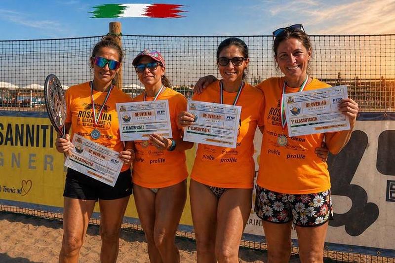 Beach tennis, grande successo ai Campionati regionali under e over