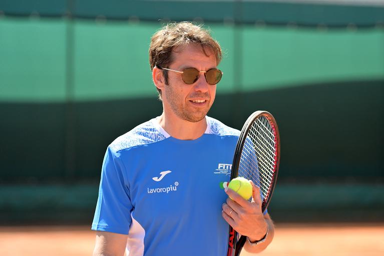 Billie Jean King Cup, un primo piano di Paolo Lorenzi (Foto FITP)