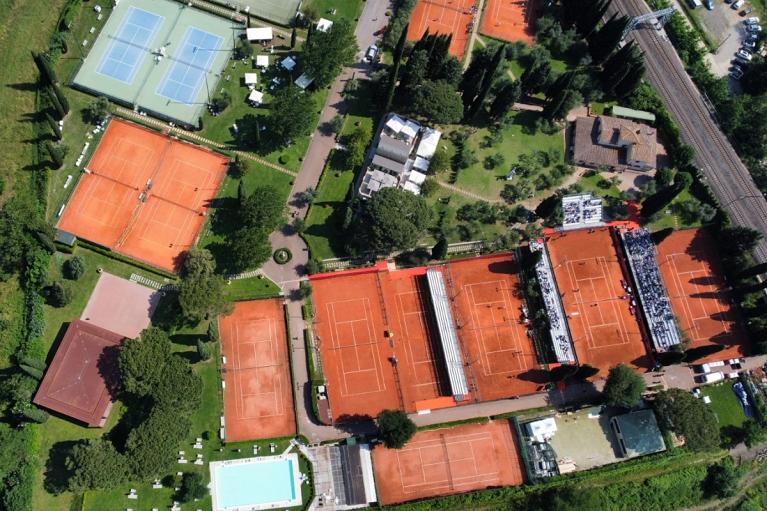 Match Ball Firenze dall'alto
