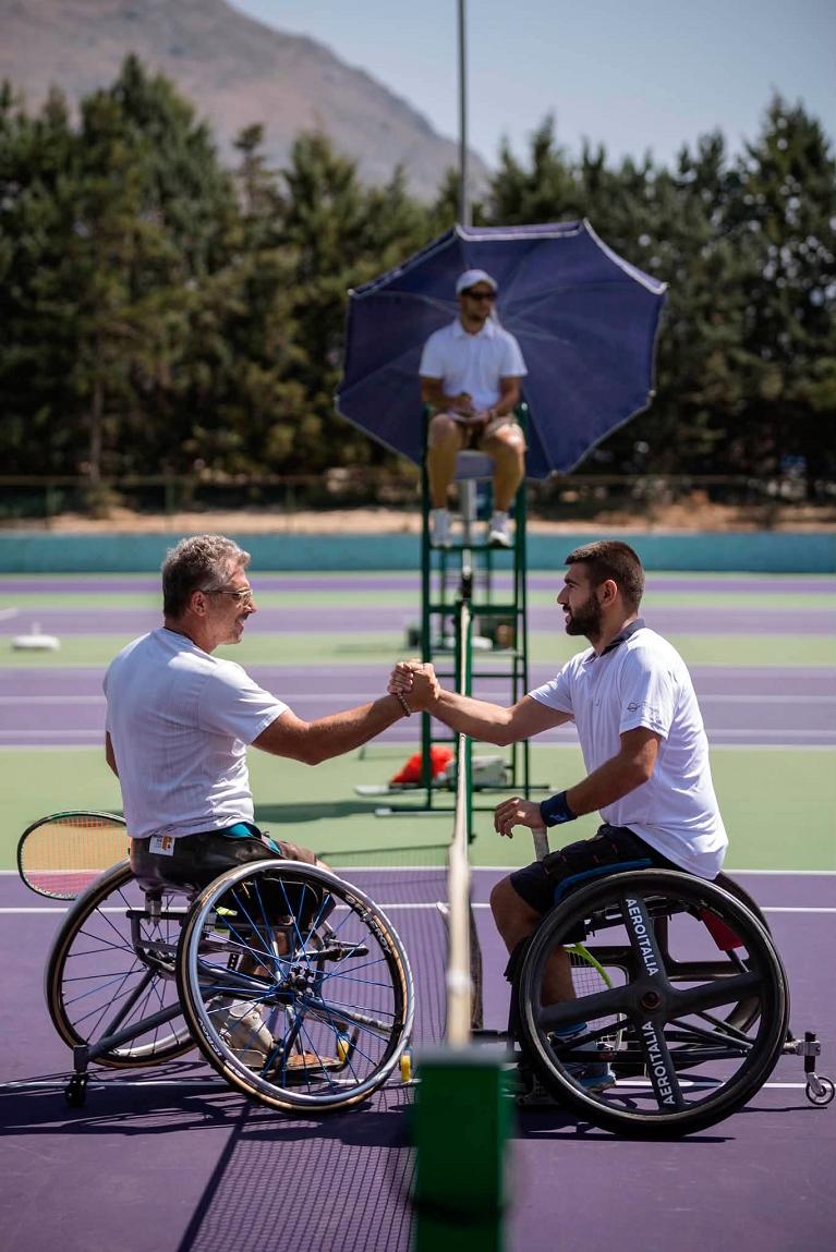 A sinistra nella foto, il vincitore Nicolas Charrier, a destra il campione uscente Luca Arca