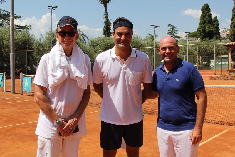 Tutto vero: Roger Federer a Taormina