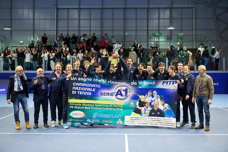 Serie A1 by BMW, la festa scudetto del CTD Massa Lombarda (Foto FITP)