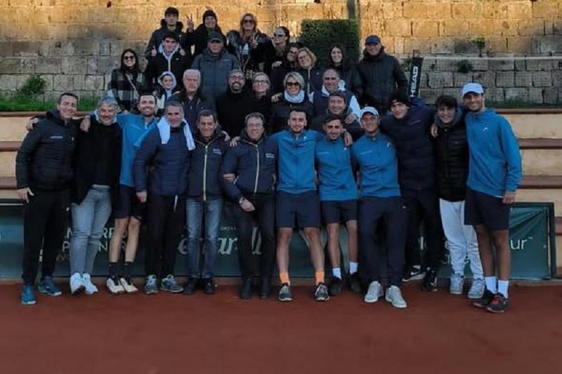 La squadra del TC Vomero di A2 maschile