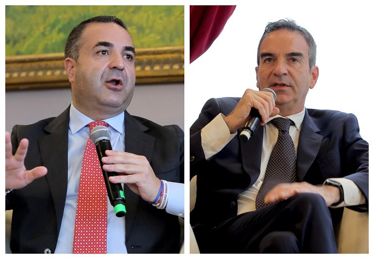 Il Sindaco di Reggio Calabria Francesco Cannizzaro e il Presidente della Regione Calabria Roberto Occhiuto (foto FITP)